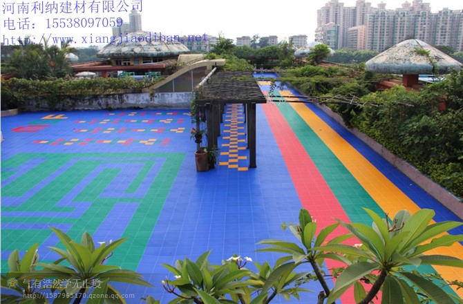 塑料拼装悬浮地板